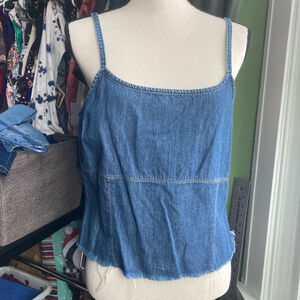 Women's old navy Denim Tank Top Sleeveless Blue Size s/m